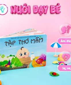 Tập Thơ Mầm Cho Bé Nói Theo Phương Pháp Âm Điệu, Cho Bé Tập Đọc, Tập Nói - Phát Triển IQ, EQ
