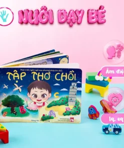 Tập Thơ Chồi Cho Bé Nói Theo Phương Pháp Âm Điệu, Cho Bé Tập Đọc, Tập Nói - Phát Triển IQ, EQ