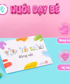 Quyển vẽ tranh màu (24 trang) - Chủ đề động vật, phát triển tư duy, khả năng quan sát